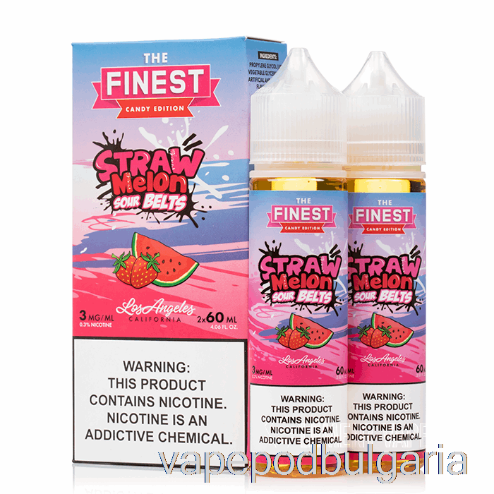 Vape Течности Straw Melon Sour Belts - The Best Candy Edition - 120ml 0mg